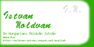 istvan moldvan business card