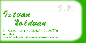 istvan moldvan business card